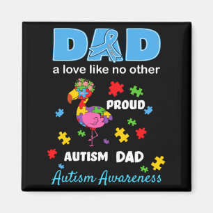 Autism Awareness Father Love Proud Autism Son Dad Magnet