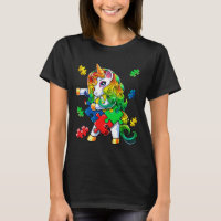 Autism Awareness Flossing Unicorn Puzzle Piece Gif