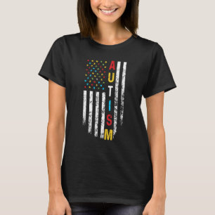 Autism Awareness For Mum Dad Men Women American F T-Shirt