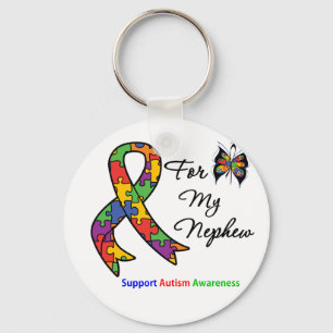 Autism Awareness For My Nephew Key Ring