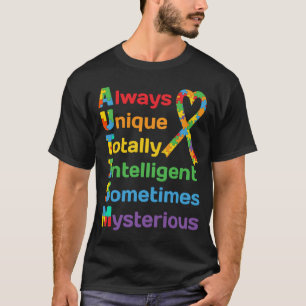 Autism Awareness for Proud Mom Dad Support Autisti T-Shirt
