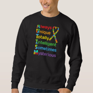 Autism Awareness For Proud Mum Dad Support Autisti Sweatshirt