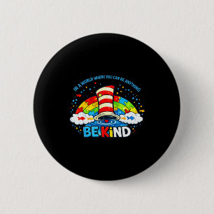 Autism awareness for teacher why fit in doctor cat 6 cm round badge