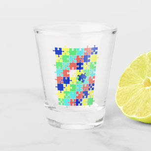 Autism Awareness fulfilment piece Shot Glass