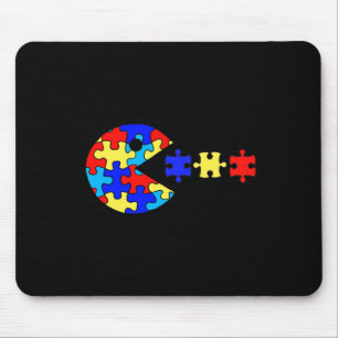 Autism Awareness Fun Autism Puzzle Piece Video Gam Mouse Mat
