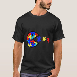 Autism Awareness Fun Autism Puzzle Piece Video Gam T-Shirt