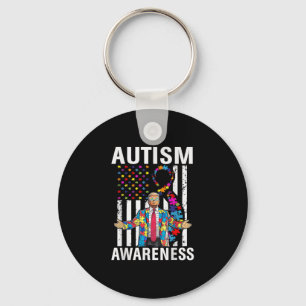 Autism Awareness Funny Trump Support Autistic Us F Key Ring