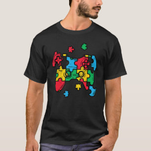 Autism Awareness Gamer ASD Gaming Boys Kids Men Yo T-Shirt