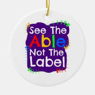 Autism Awareness Gifts Ceramic Tree Decoration