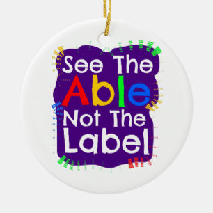 Autism Awareness Gifts Ceramic Tree Decoration