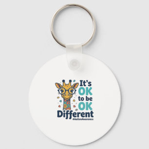 Autism Awareness Giraffe It’s OK to Be Different S Key Ring