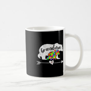 Autism Awareness Grandma Bear Support Autistic Adu Coffee Mug