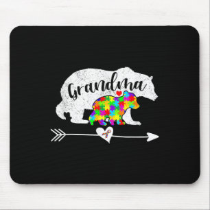 Autism Awareness Grandma Bear Support Autistic Adu Mouse Mat