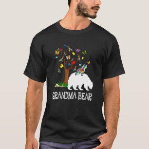 Autism Awareness Grandma Bear Support Autistic Adu T-Shirt