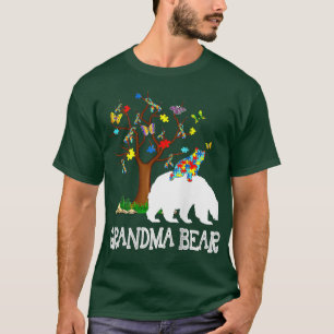 Autism Awareness Grandma Bear Support Autistic Adu T-Shirt