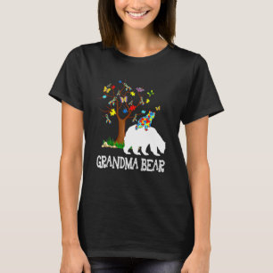 Autism Awareness Grandma Bear Support Autistic Adu T-Shirt
