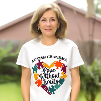 Autism Awareness Grandma Support T-Shirt