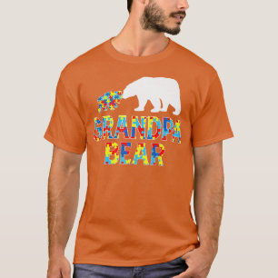 Autism Awareness Grandpa Bear Support Autistic Pre T-Shirt