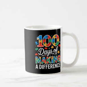 Autism Awareness Happy 100th Day School Slp Sped T Coffee Mug