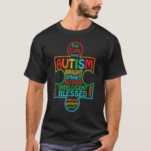 Autism Awareness Heart Blessed T-Shirt
