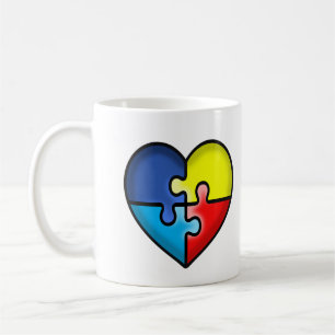 Autism Awareness heart Coffee Mug