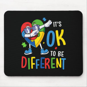 Autism Awareness Heart Dabbing Acceptance Men Wome Mouse Mat