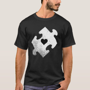 Autism Awareness Heart Jigsaw Puzzle T-Shirt