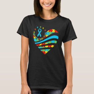 Autism Awareness   Heart Support Autistic Month Ki T-Shirt