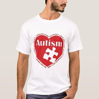 Autism Awareness Heart Tshirt Gift