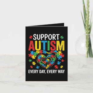 Autism awareness holiday card