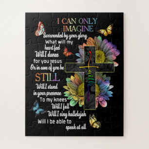Autism Awareness I Can Only Imagine Jesus Faith Jigsaw Puzzle