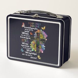 Autism Awareness I Can Only Imagine Jesus Faith Metal Lunch Box