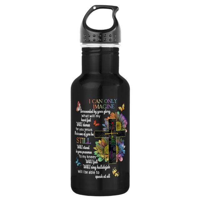 Autism Awareness I Can Only Imagine Jesus Faith T- 532 Ml Water Bottle (Front)