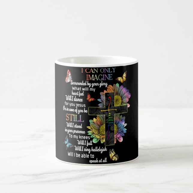 Autism Awareness I Can Only Imagine Jesus Faith T- Coffee Mug (Center)