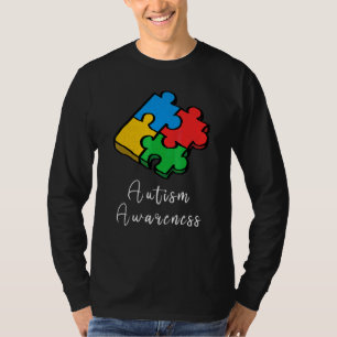 Autism Awareness In April Be Kind Jigsaw Puzzle T-Shirt