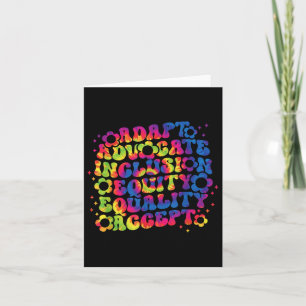 Autism Awareness Inclusion S Teacher Insational _2 Card