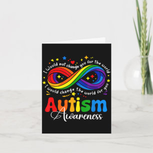 Autism awareness infinity symbol accept understand card