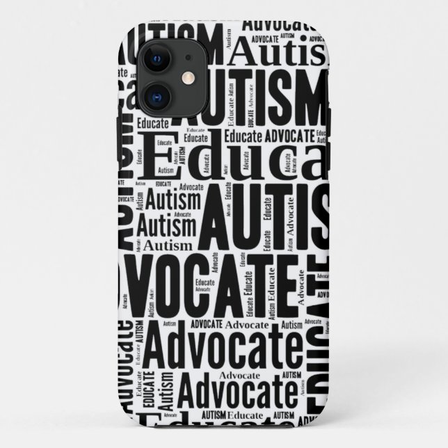 Autism Awareness IPhone Case Black (Back)