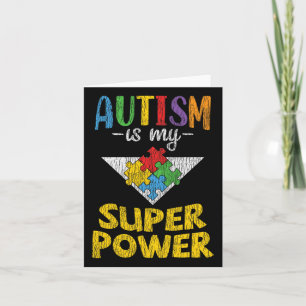 Autism Awareness - Is My Superpower Autistic Kids Card