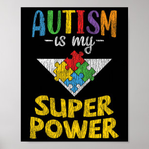 Autism Awareness - Is My Superpower Autistic Kids Poster