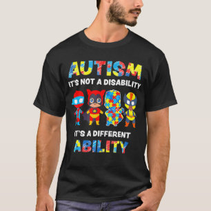 Autism Awareness It's A Different Ability Superhe T-Shirt