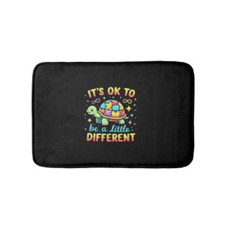 Autism Awareness It's Ok To Be A Little Different  Bath Mat