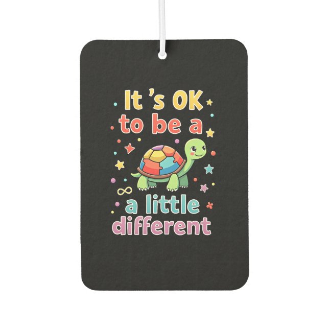 Autism Awareness It's Ok To Be A Little Different  Car Air Freshener (Front)