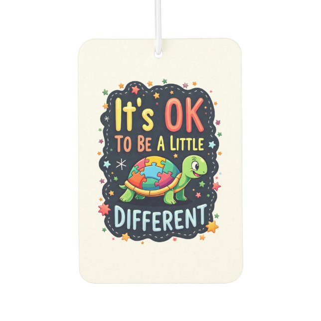 Autism Awareness It's Ok To Be A Little Different  Car Air Freshener (Front)