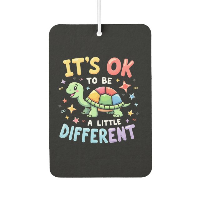 Autism Awareness It's Ok To Be A Little Different  Car Air Freshener (Front)