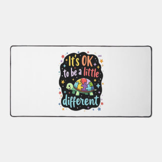 Autism Awareness It's Ok To Be A Little Different  Desk Mat