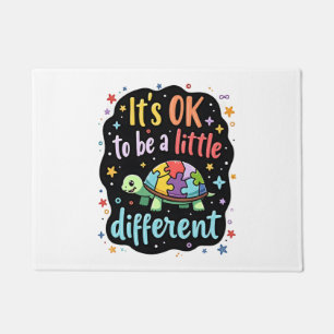 Autism Awareness It's Ok To Be A Little Different  Doormat