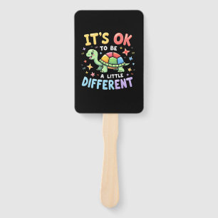 Autism Awareness It's Ok To Be A Little Different Hand Fan
