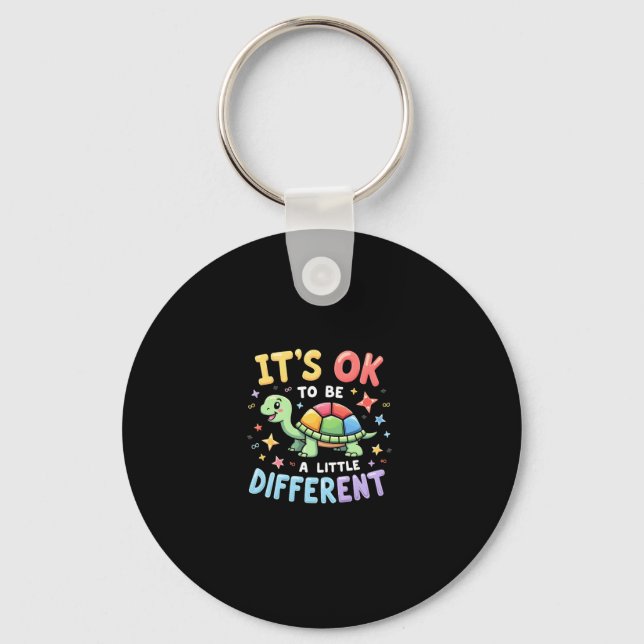 Autism Awareness It's Ok To Be A Little Different  Key Ring (Front)