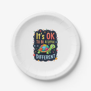 Autism Awareness It's Ok To Be A Little Different  Paper Plate